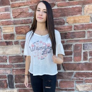 Jessica Simpson Embroidered Flutter Sleeve Blouse